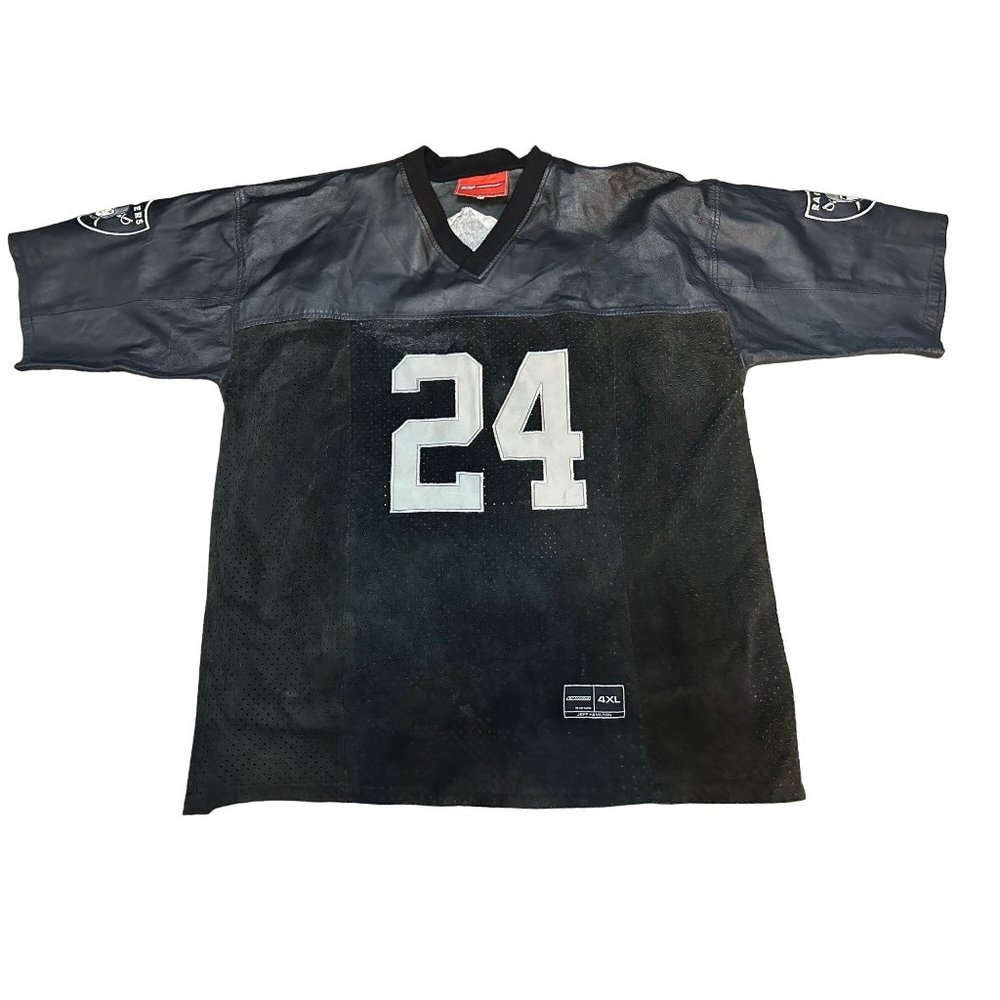 RARE  VTG Authentic Jeff Hamilton leather and suede jersey SIZE 4XL